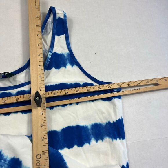 Lauren Ralph Lauren Maxi Tank Dress Tie Dye Sleeveless Beachy Resortwear XL NEW - Picture 8 of 13